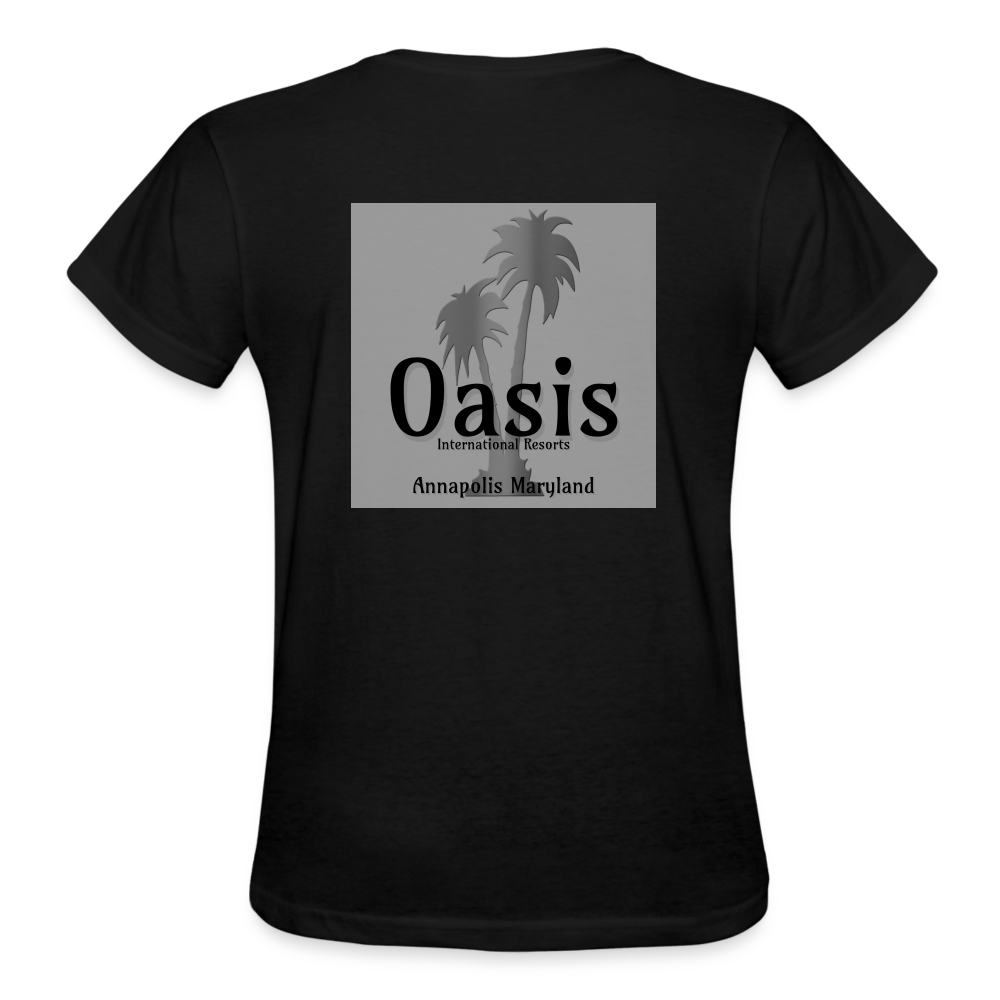 Oasis International Resorts Gildan Ultra Cotton Ladies T-Shirt - black